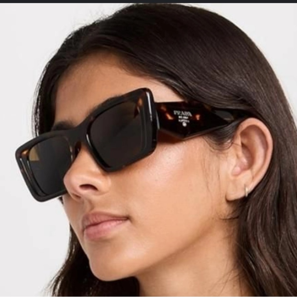 PRADA PR 08YS 01V8C1 Brown Havana Sunglasses 🔥 Like New